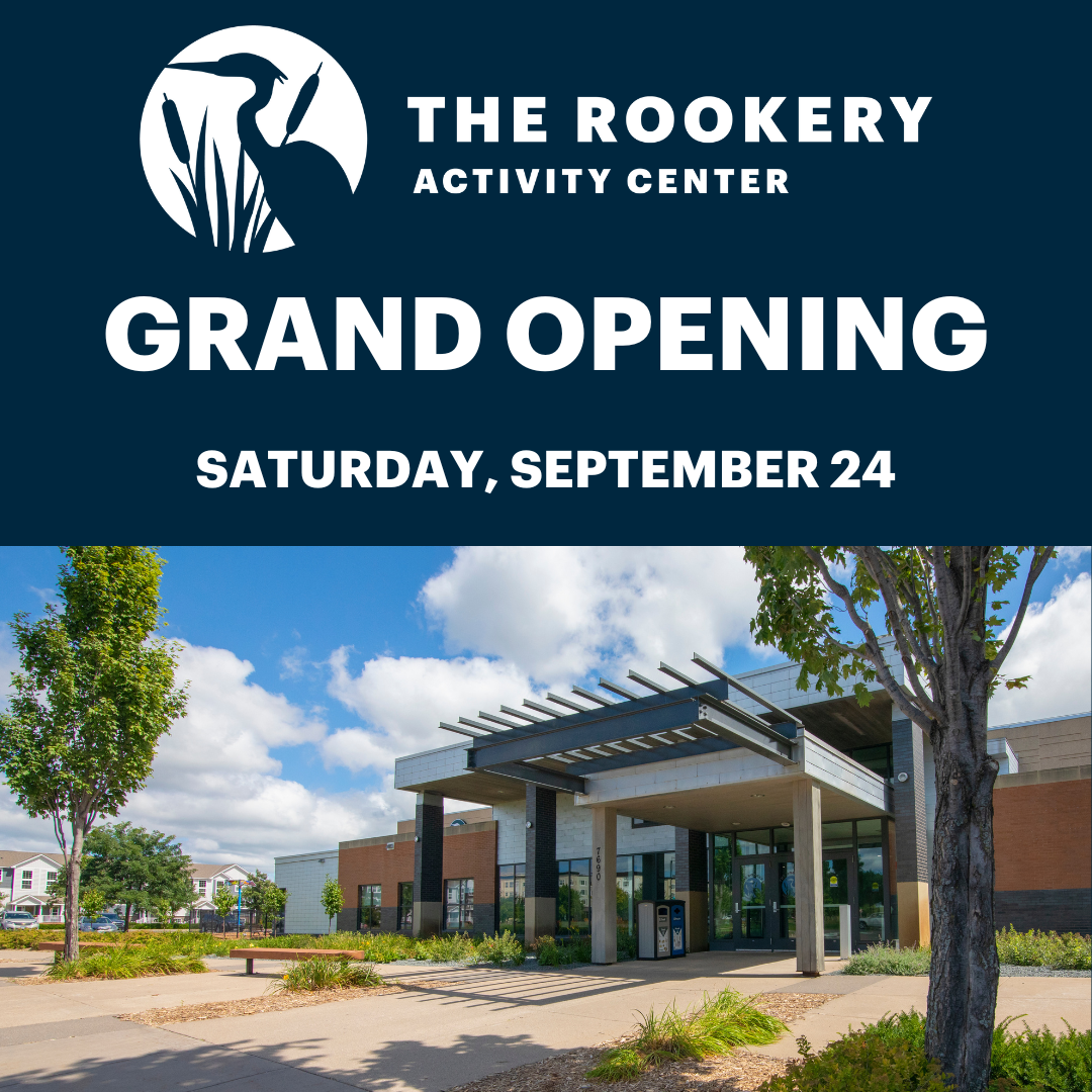 Image of Rookery building and logo, and text saying Grand Opening