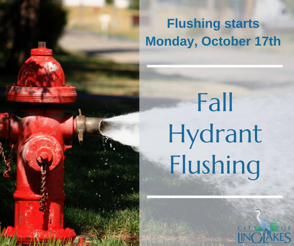 Fire hydrant spraying water with test 